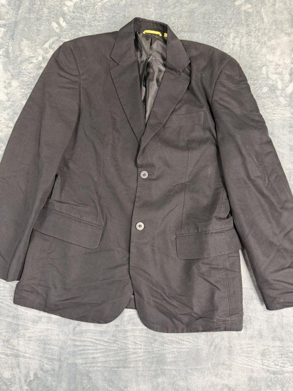Cubavera Mens Black Blazer Jacket Medium 40R Two-Button